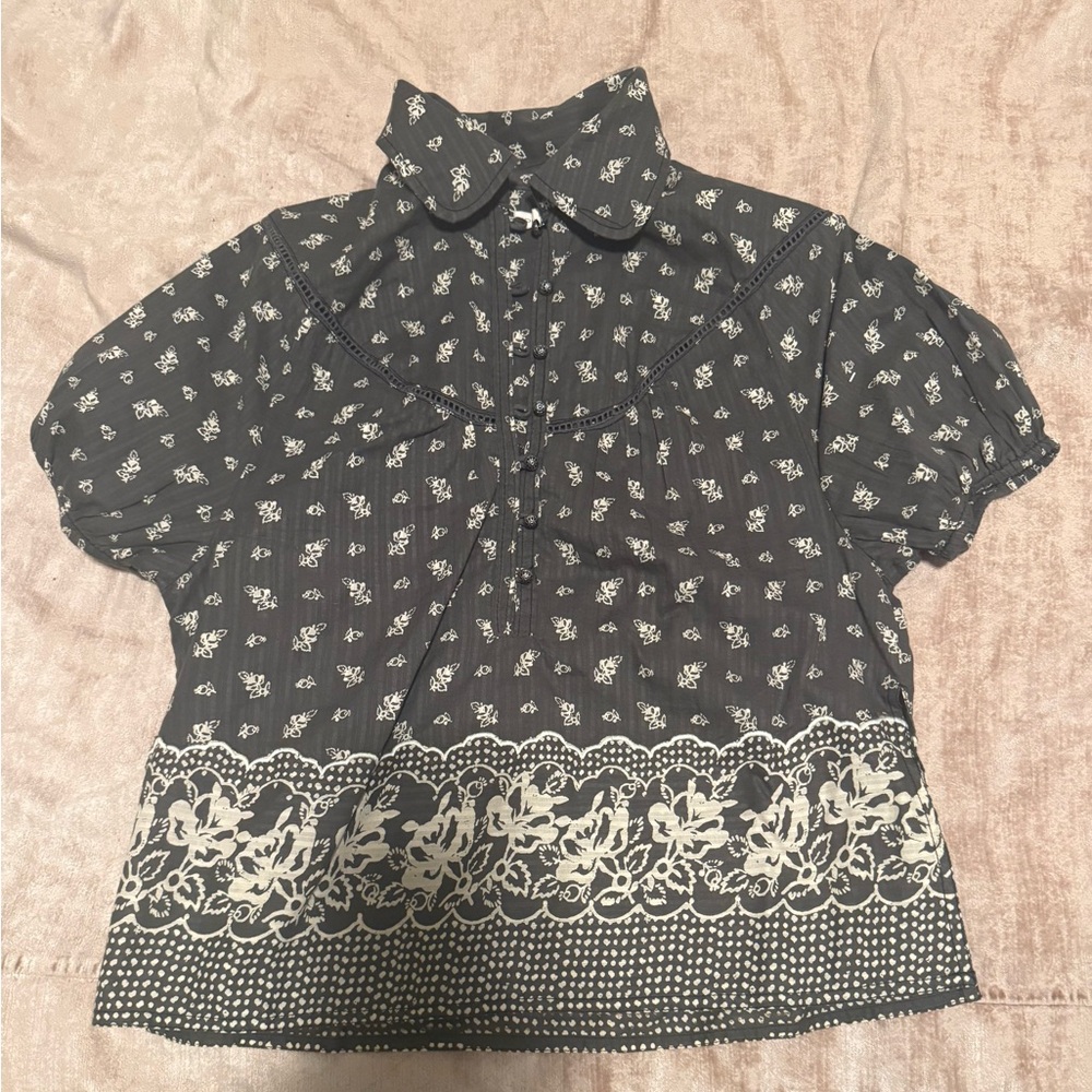Anthropologie Pilcro Popover Blouse